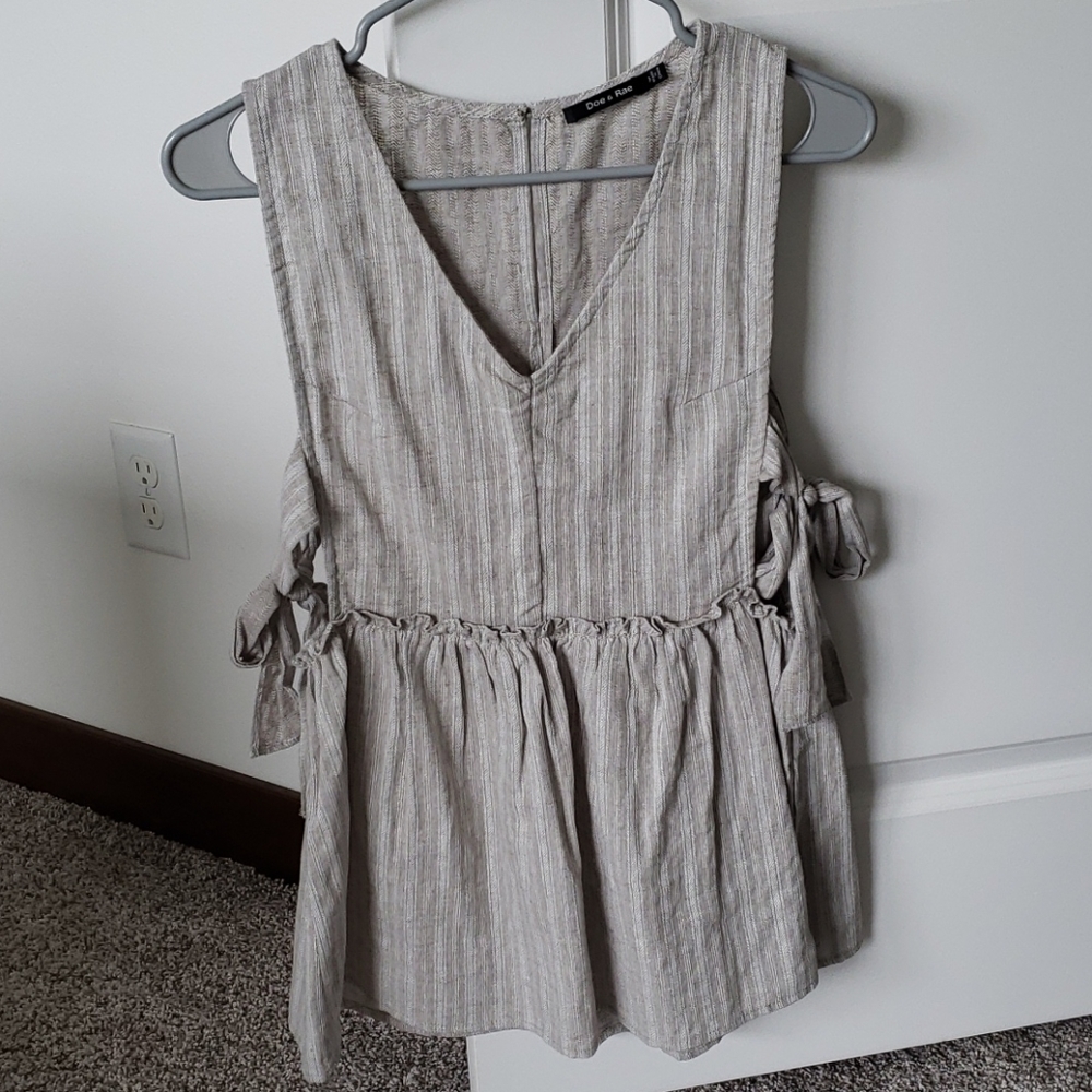 Doe & Rae side-tie top